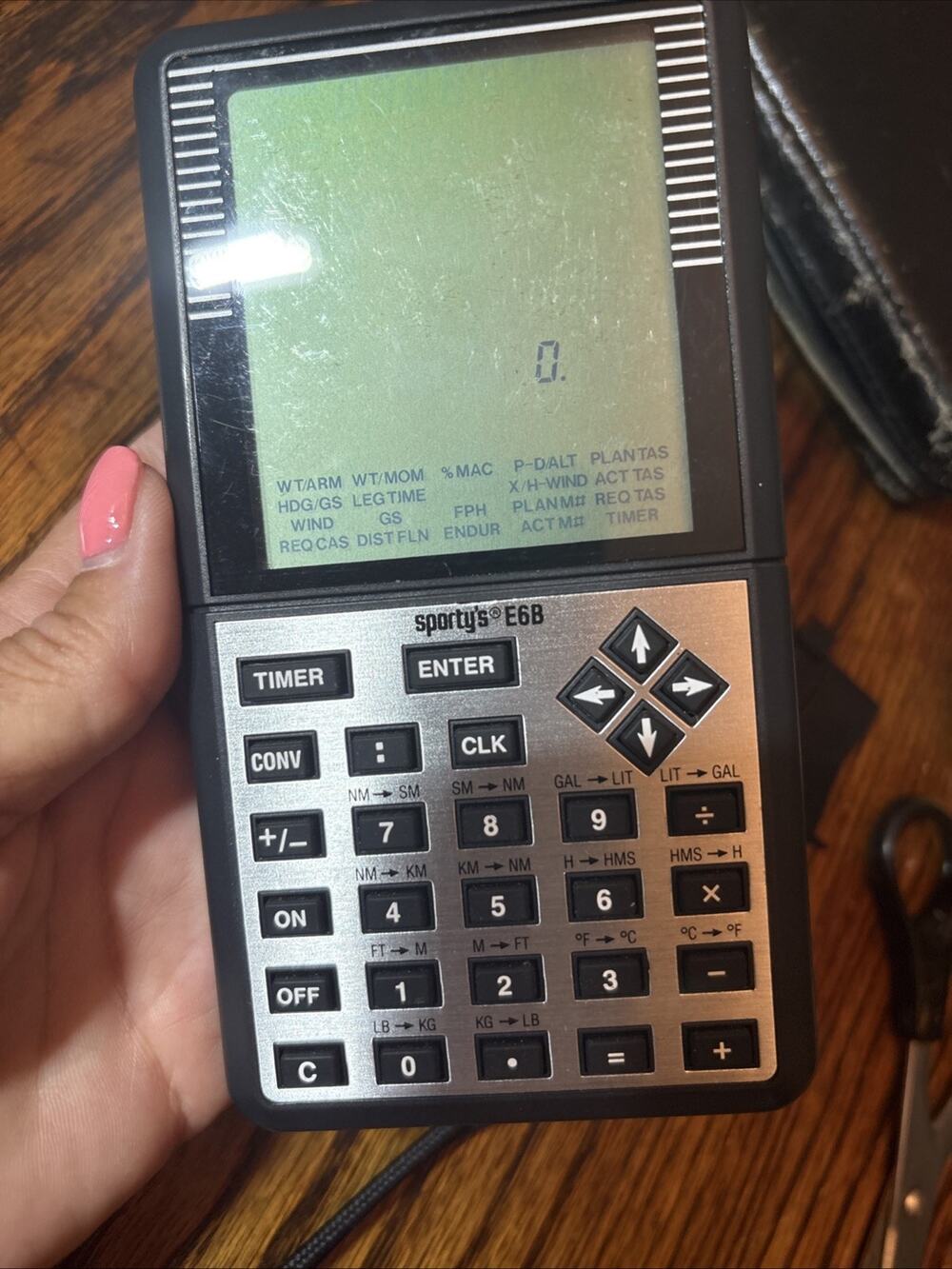 Sporty’s E6B - Electronic Flight Computer With Pouch And Booklet